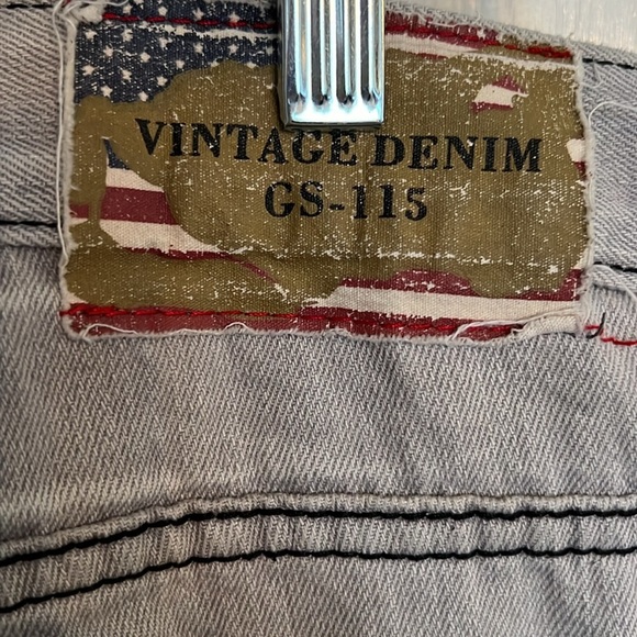 Men's Relaxed Fit Jeans - Light Gray - Picture 11 of 12